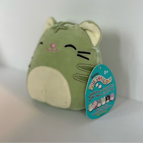 Squishmallows 5” Chase Green Tabby - Picture 2 of 5